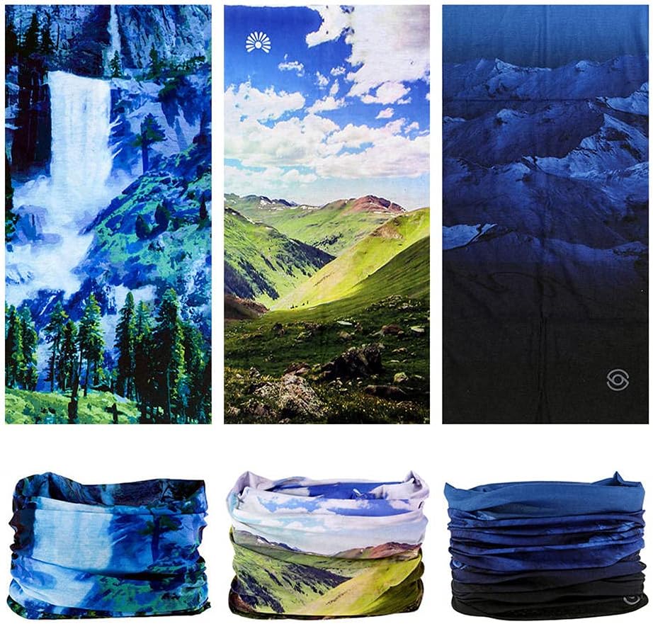 Headband Neck Gaiter Head Wrap Headwear Face Mask Magic Scarf Bandana for Men and Women