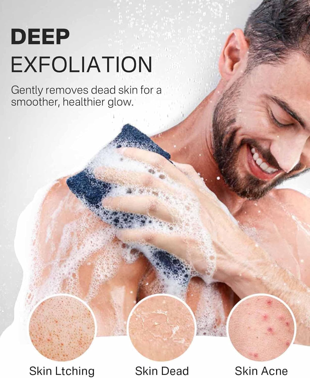 Yiclick Soap Savers for Bar Soap, Soap Bags for Soap Bars, Soap Loofah Pouch, Bar Soap Holder for Shower Bath, Soap Loofah Sponge, Soap Mesh Net Sock Exfoliating Body Scrubber Washcloth Cloth