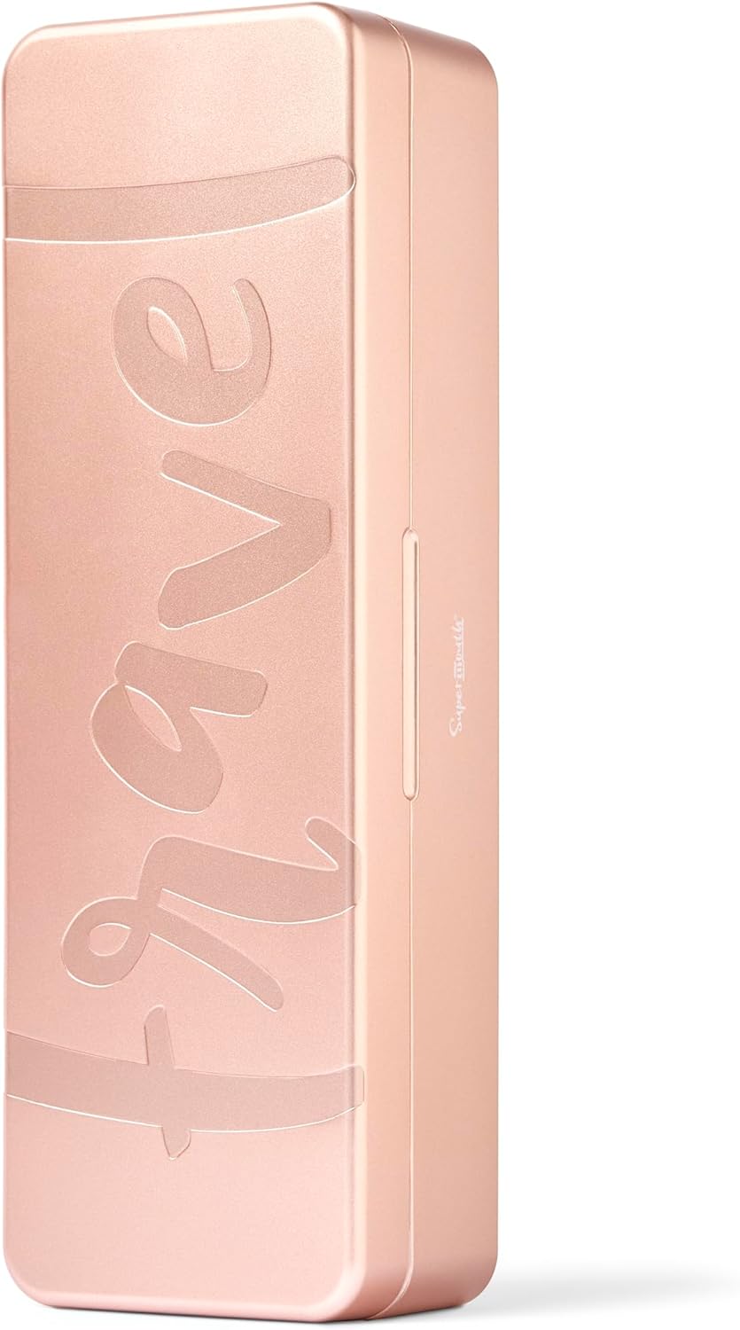 SuperMouth® Ultim8 Travel SmartCase™ - Compact Carrying Case for the SmartBrush™ - Portable UV Sanitizer - Travel-Friendly Oral Care Organizer for Toothbrush, Toothpaste & Floss - Rose Gold