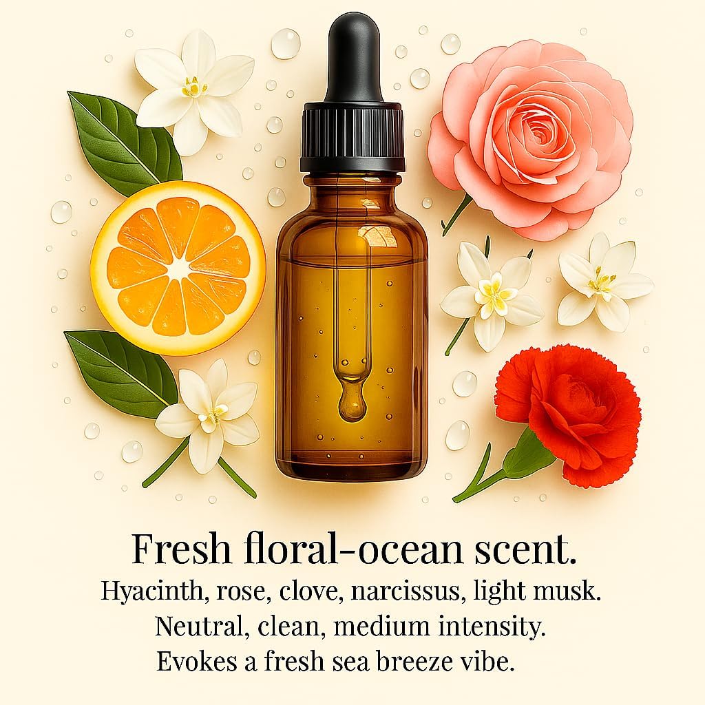 Wood Car Air Freshener — Handmade Car Air Freshener — Captain Shield Designed Fragrance Oil Diffuser in Wooden Gift Box — Aromatherapy Gift Set with Ocean Breeze Fragrance Oil - 10 ml