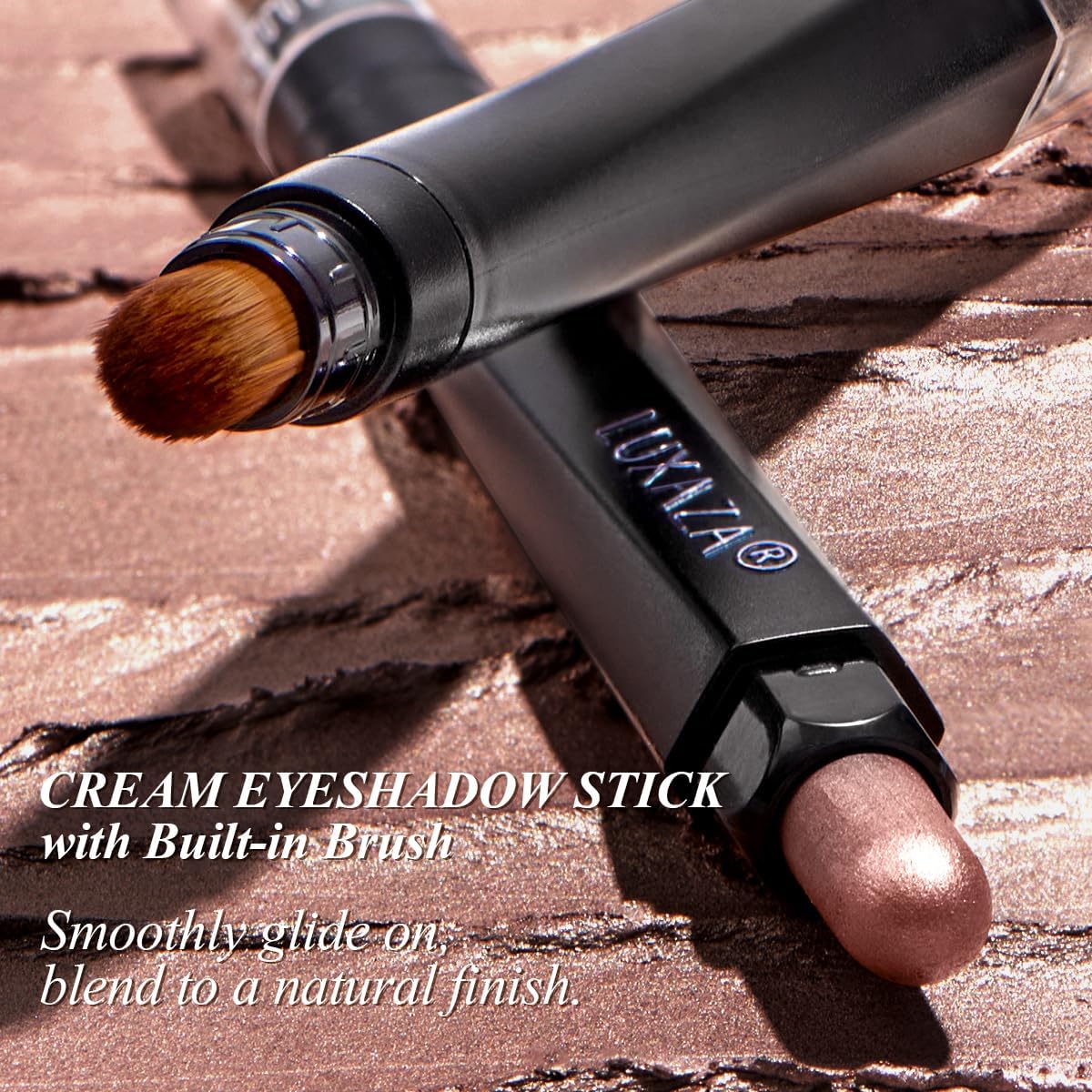 Pink Eyeshadow Stick Makeup 6PCS Set, Light Metallic Shimmer Cream Eye Shadow Eyeliner Brightener Pencil Crayon - PINK OCEAN