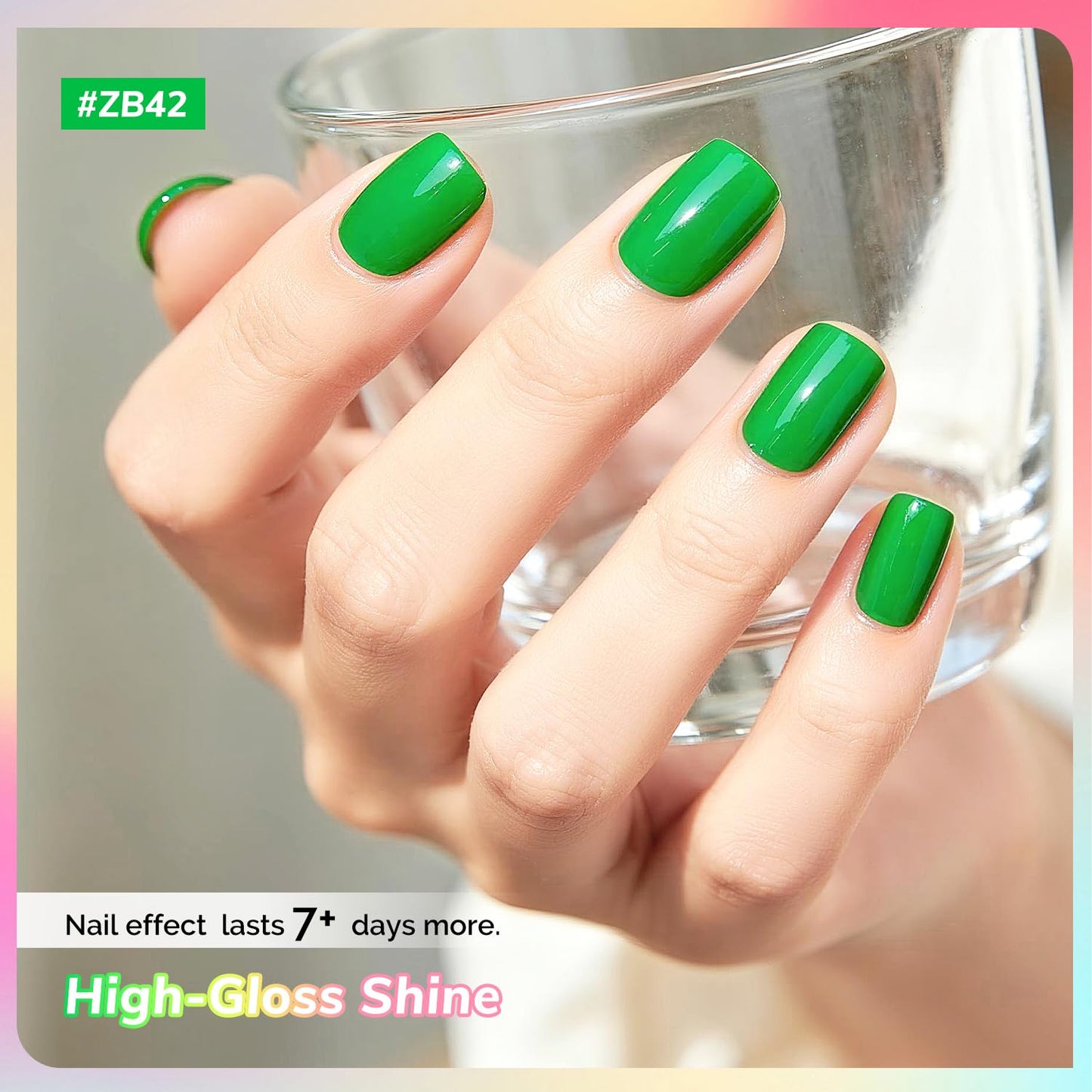 10ml Nail Polish Set 6 Colors Green Color Rose Red Light Pink Yellow All Seasons Neutral Color Quick Dry Nail Polish Set for Women Salon DIY Nail Art