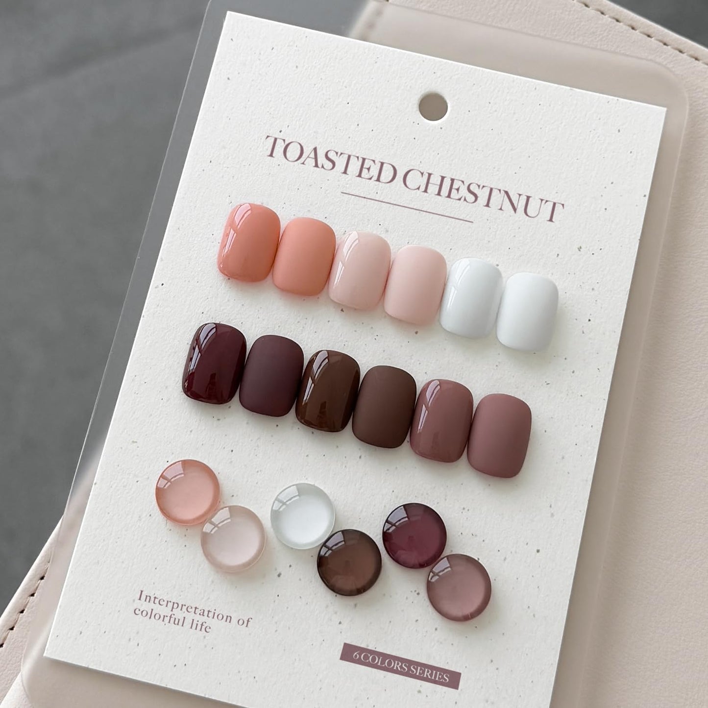 GAOY Mauve Gel Nail Polish Set, Brown Red Neutral Pink, Nude Shades, Need Lamp Cure, Nail Art Manicure