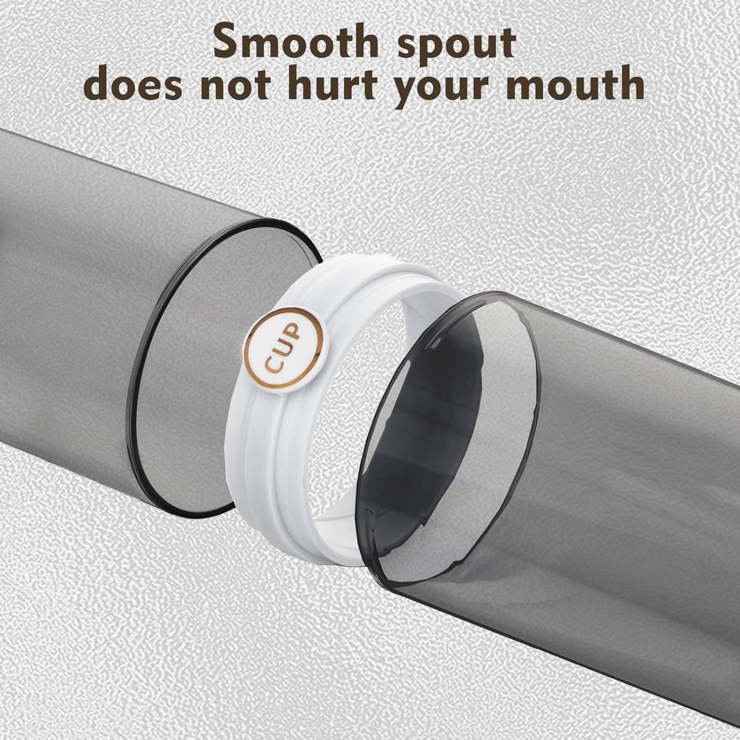 Yeeco toothbrush travel case, 2 pcs Transparent Black Portable Toothbrush Cover with Mouthwash Cup, Tooth Brushing Holder for Home School Camping Travelling, 8.1 x 2.6 inches,Clear Black