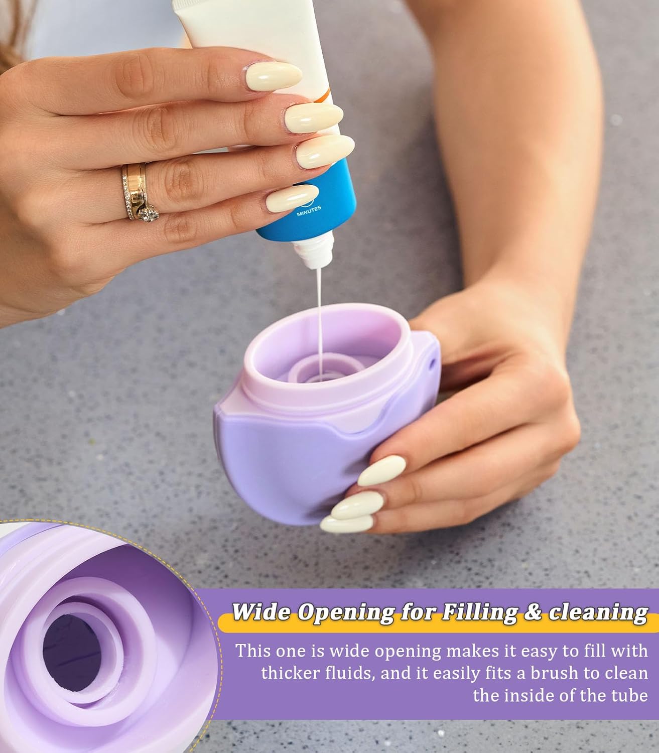 Sunscreen Applicator for Kids with Roller Ball & Soft Sponge - Refillable, Spill-Proof, Travel Size (1.85 oz) - Easy Sunscreen Roll-On for Children, No Mess Baby Sun Lotion Brush