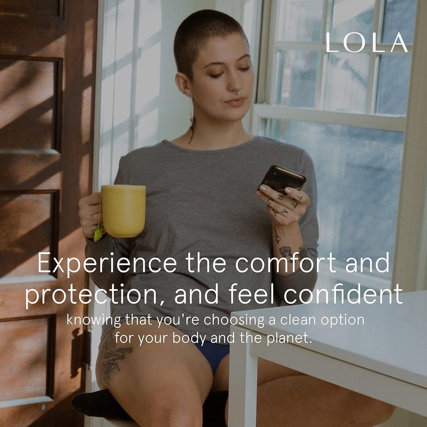 LOLA Organic Cotton Pads, 36 Count - Ultra Thin Pad with Wings, Cotton Organic Pads for Women, HSA FSA Approved Products Feminine Care, Heavy