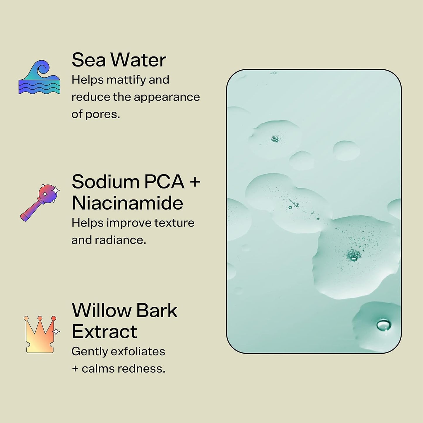 Bubble Skincare Break Even Balancing Face Toner - Gentle Exfoliating Toner & Pore Minimizer for Normal to Oily Skin Types - Skin Care Formulated with Green Tea Extract and Niacinamide (100ml)