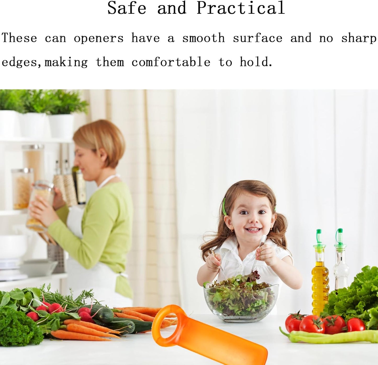 Jar Opener Jar Key,Easy Grip Jar Lid Opener Plastic Jar Opener for Weak Hands,Elderly, Children