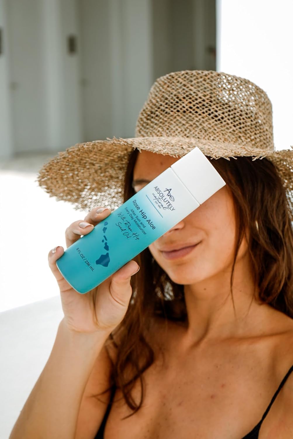 After Sun Lotion & Moisturizer with Aloe Vera, Rose Hip Oils, & Vitamin E | Helps Prevent Anti-Aging & Sunburn Relief - 8 Fl Oz