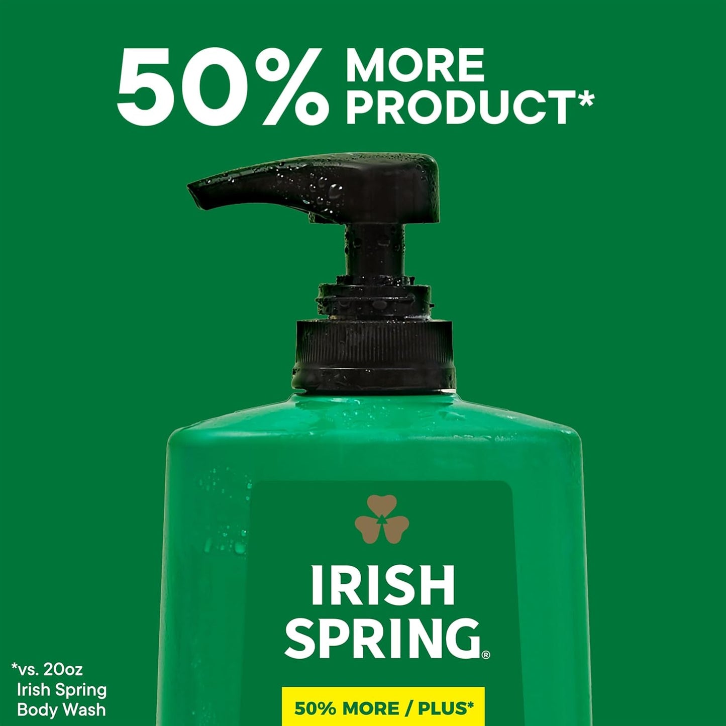 Irish Spring Mens Body Wash, Moisture Blast Body Wash for Men, Feel Fresh All Day, 30 Oz Pump Bottle