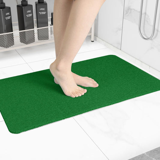 Non-Slip Bathtub Mat, Anti Slip Shower Mat, Fast Drying Bathtub Mats, Foot Scrubber Mat, Anti Slip Mat for Tub, Floor, Bathroom, Kitchen, Home, Hotel (Dark Green 40"×28")