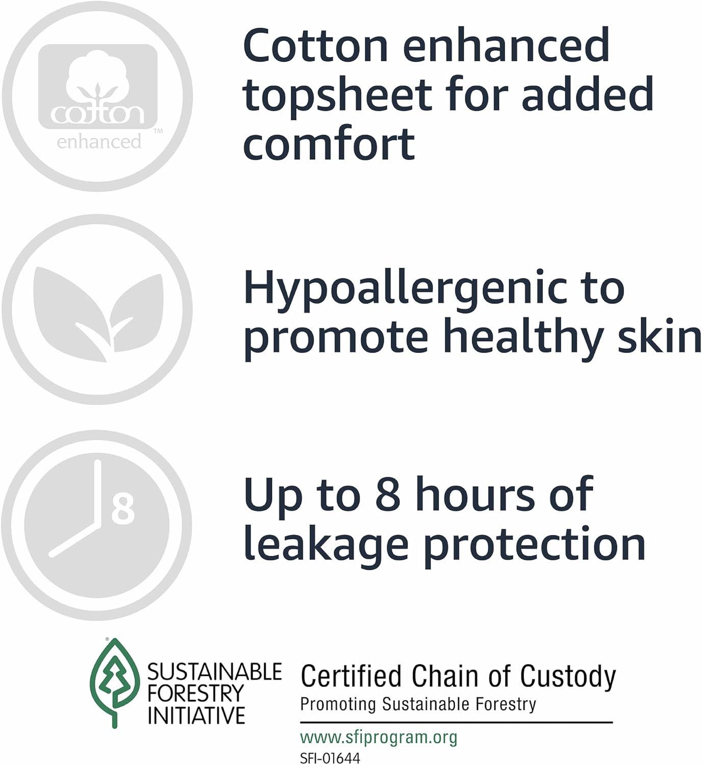 Amazon Basics Incontinence Underwear for Women, Protective, Disposable, Postpartum, Maximum Absorbency, Large, Lavender, 18 Count