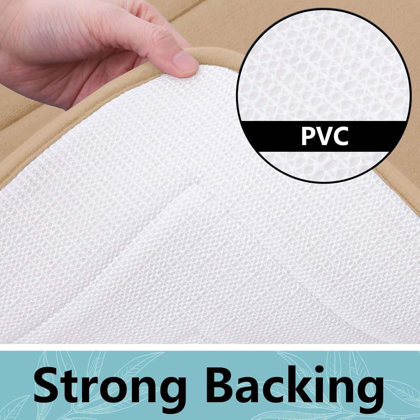 Arotive Memory Foam Bathroom Rug Mat 36x24, Ultra Soft and Absorbent Bath Mat, Machine Wash Dry, Comfortable Bath Rug Carpet for Bathroom Floor, Tub and Shower, Beige