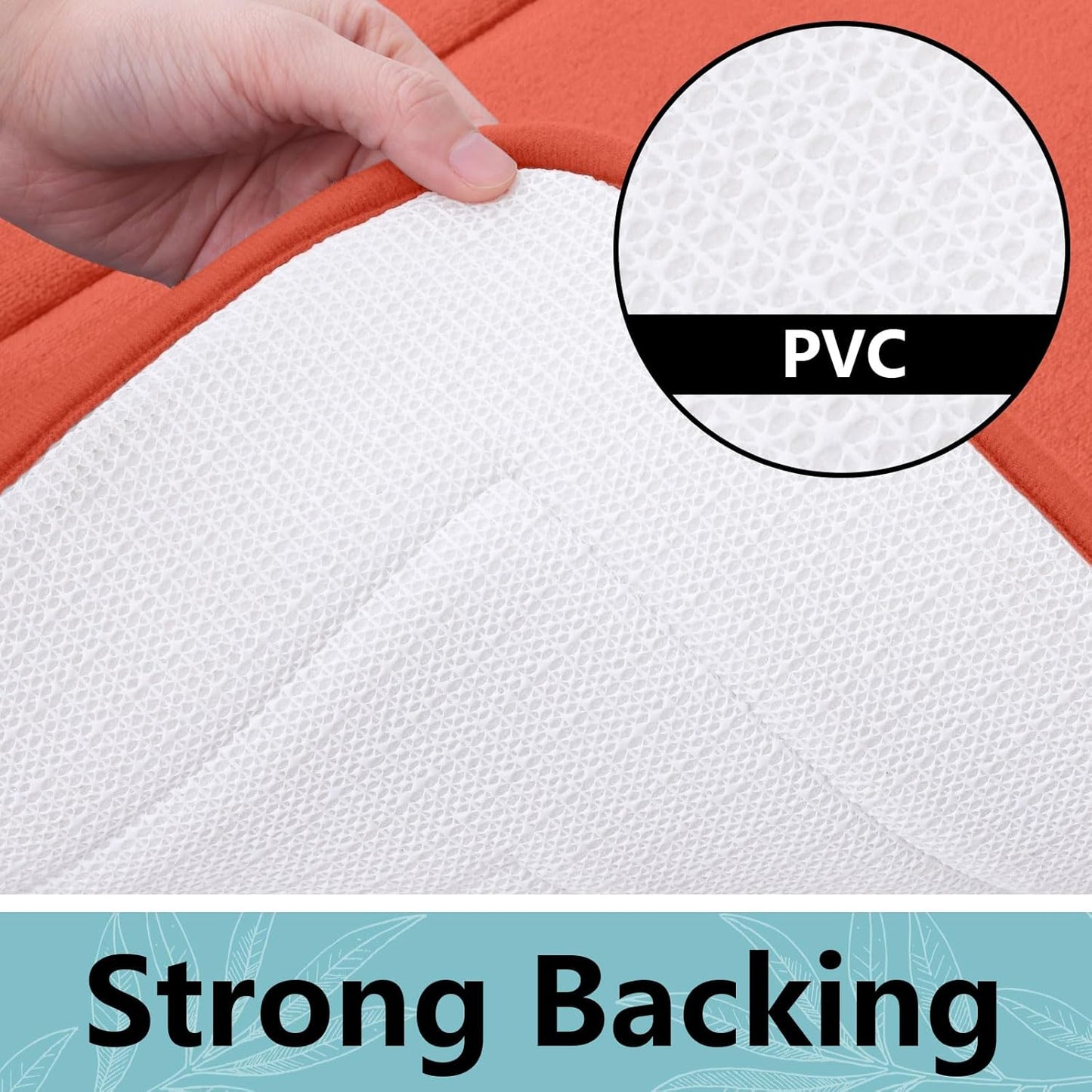 Arotive Memory Foam Bathroom Rug Mat 30x20, Ultra Soft and Absorbent Bath Mat, Machine Wash Dry, Comfortable Bath Rug Carpet for Bathroom Floor, Tub and Shower, Coral