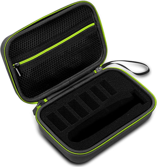 LinMei Hard Case for One Blade Trimmer QP2724/90, QP2834/70, QP2630/72, Waterproof Shaver Organizer Shockproof Travel Storage Box for Charger & Accessories