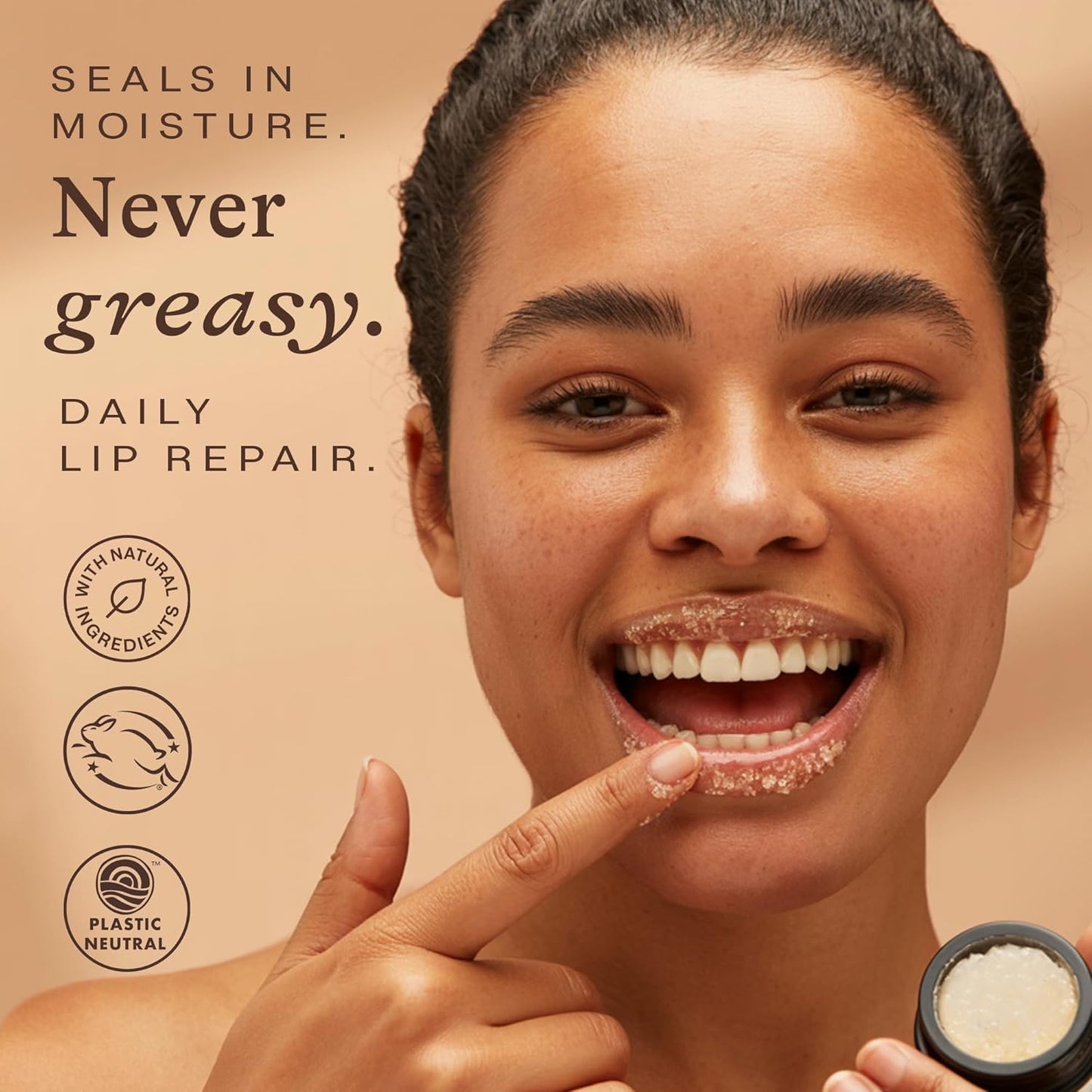 USDA Organic Lip Scrub Berry - USA Made with Natural Ingredients, Moisturizing Scrub Exfoliator for Dry Lips, Lip Sugar Scrubber Exfoliator for Smooth Lips, Small Beauty Gifts