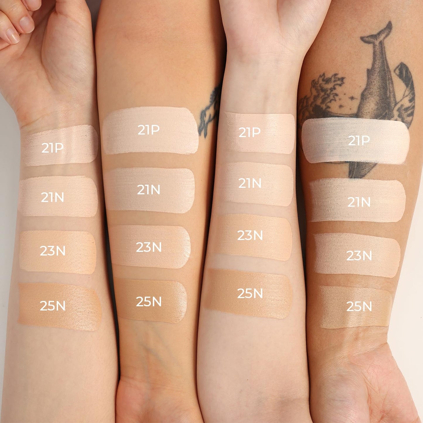 Natural Cover Glow Cushion Foundation | Satin Radiant Finish | Korean Foundation Makeup | Long-Lasting Natural Coverage | for All Skin Types 0.42 oz. (21N Light Beige)