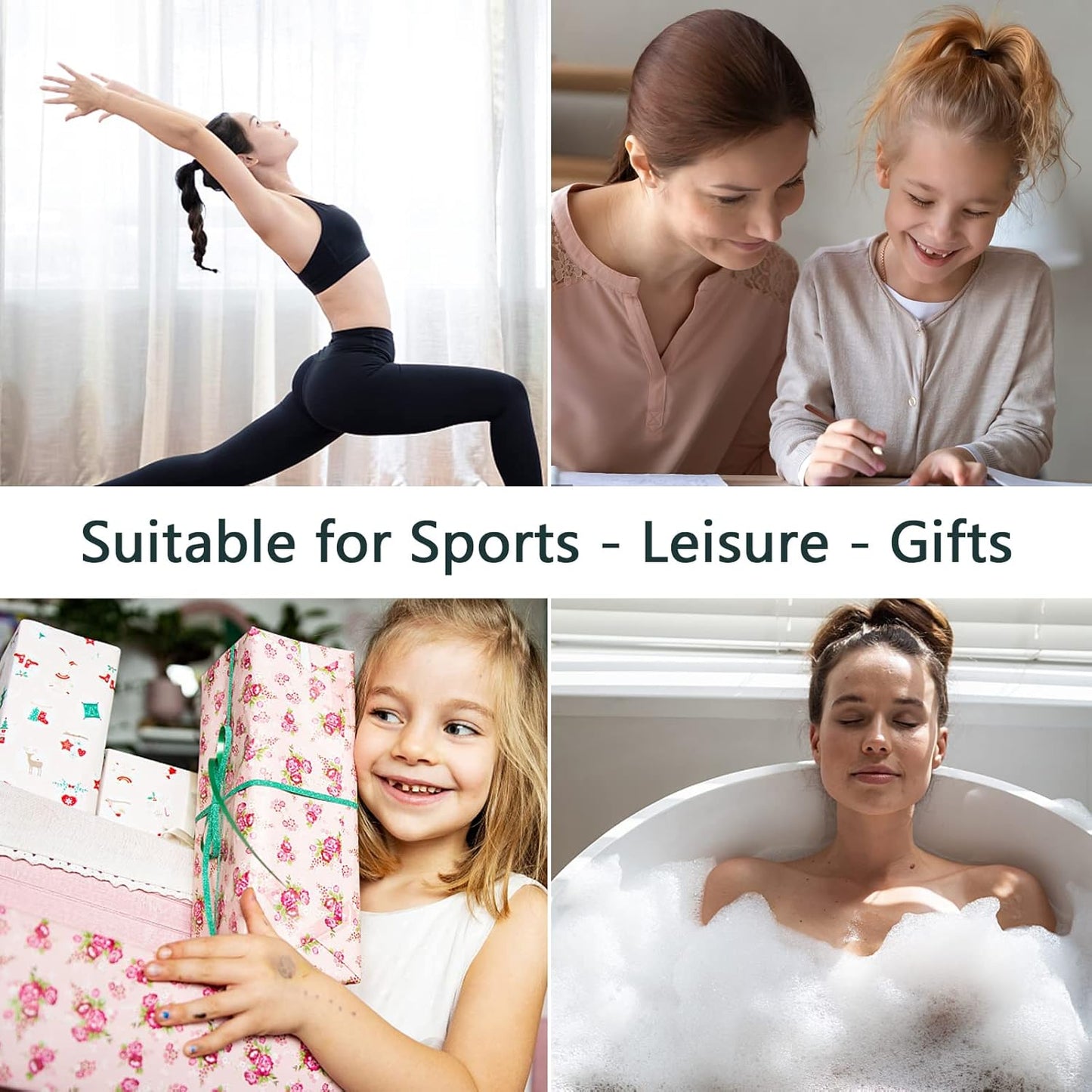 20Pcs Hair Elastics, No Crease Spiral Hair Ties Hair Bands MultiColor Waterproof Phone Cord Hair Scrunchies Hair Coils Accessories for Women Girls