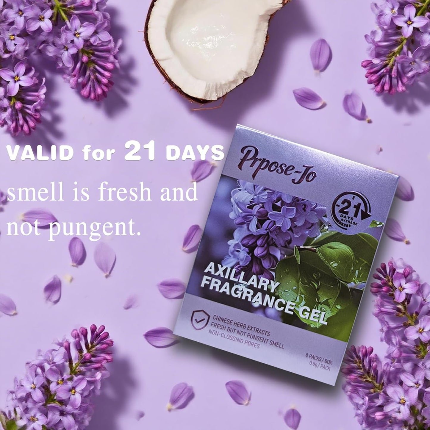 Natural Deodorant - Irritant-Free Formula Suitable for All Skin Types 21-Day Long-Lasting Freshness with Refreshing Scent