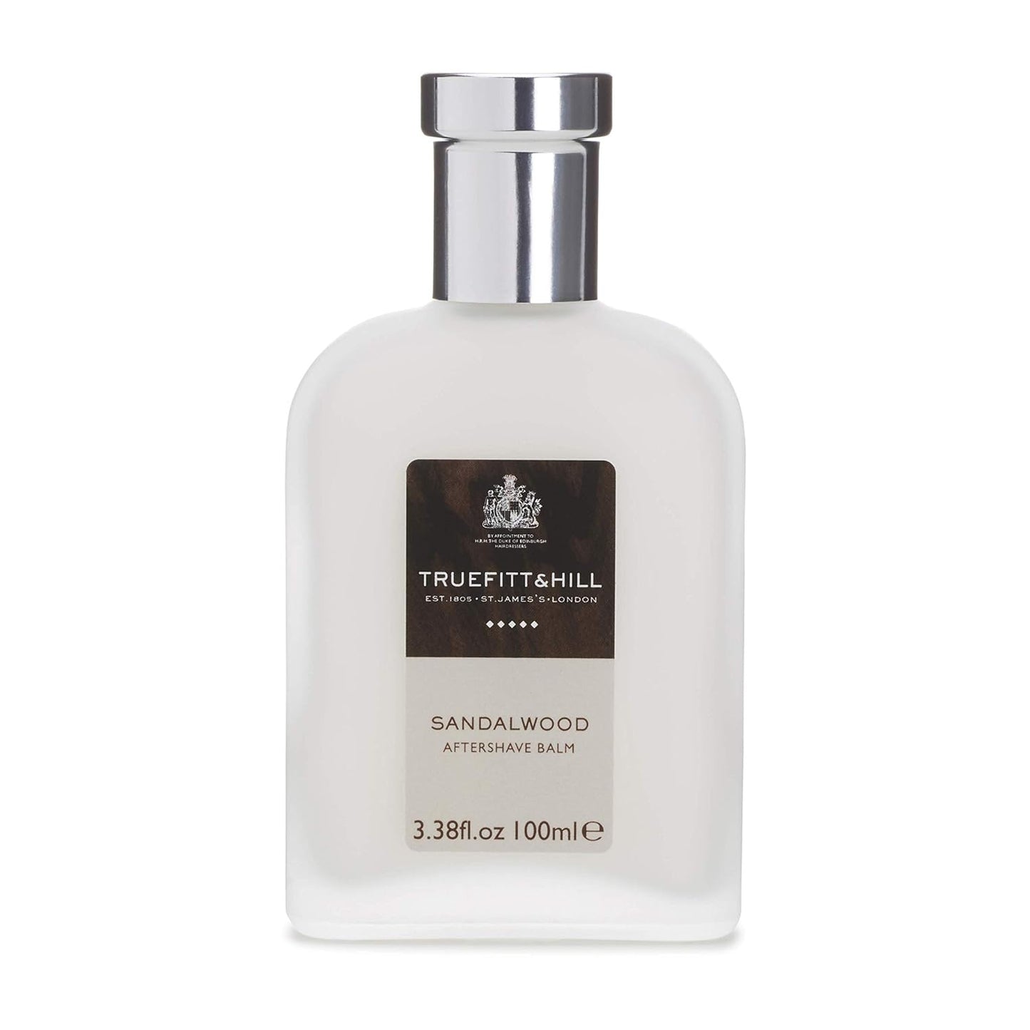 Truefitt & Hill Luxury Aftershave Balm - Sandalwood - Premium Soothing Moisturizer with Aloe Vera Extract - Ideal for Sensitive Skin, Razor Burn Relief, and a Silky Smooth Finish - 3.38 oz.