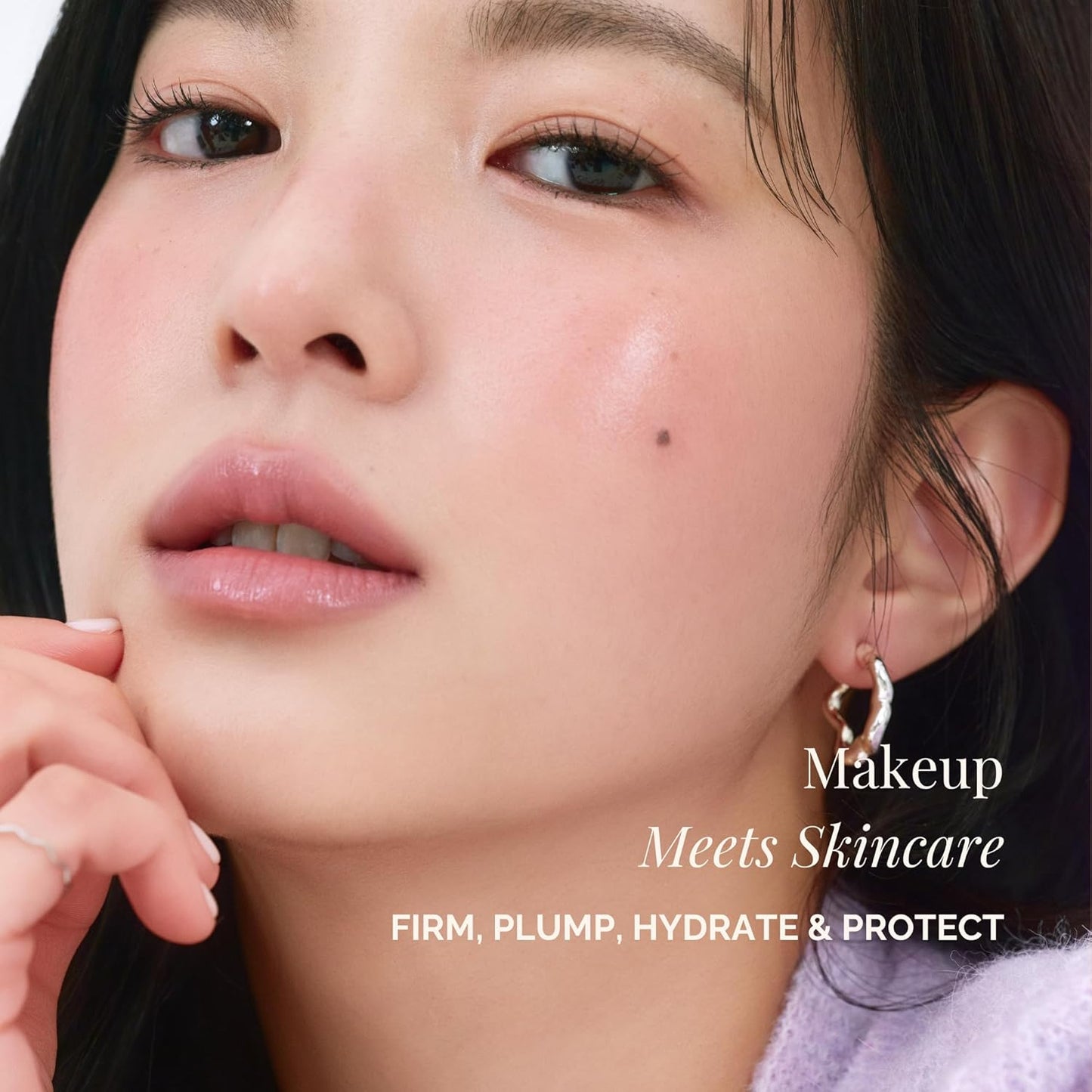 BEIGIC Flush Lip & Cheek Balm - Vegan Buildable & Blendable Multiuse Balm | Natural Flush & Glow | Glowy Blush for Cheeks | Dewy Korean Make Up Cream Blush | 05 Flat White - Neutral Beige, 0.14 fl.oz