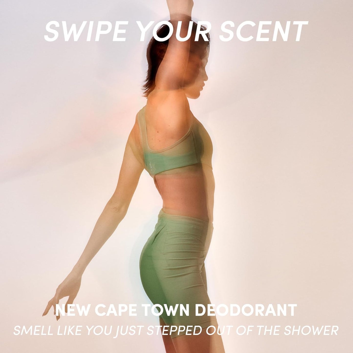 OUAI Aluminum Free Deodorant - Women's Deodorant with 24-Hour Odor Control & Invisible Application - Enriched with Notes of Wet Grass, Ginger, Basil & Green Fig - Cape Town (2.5 oz)