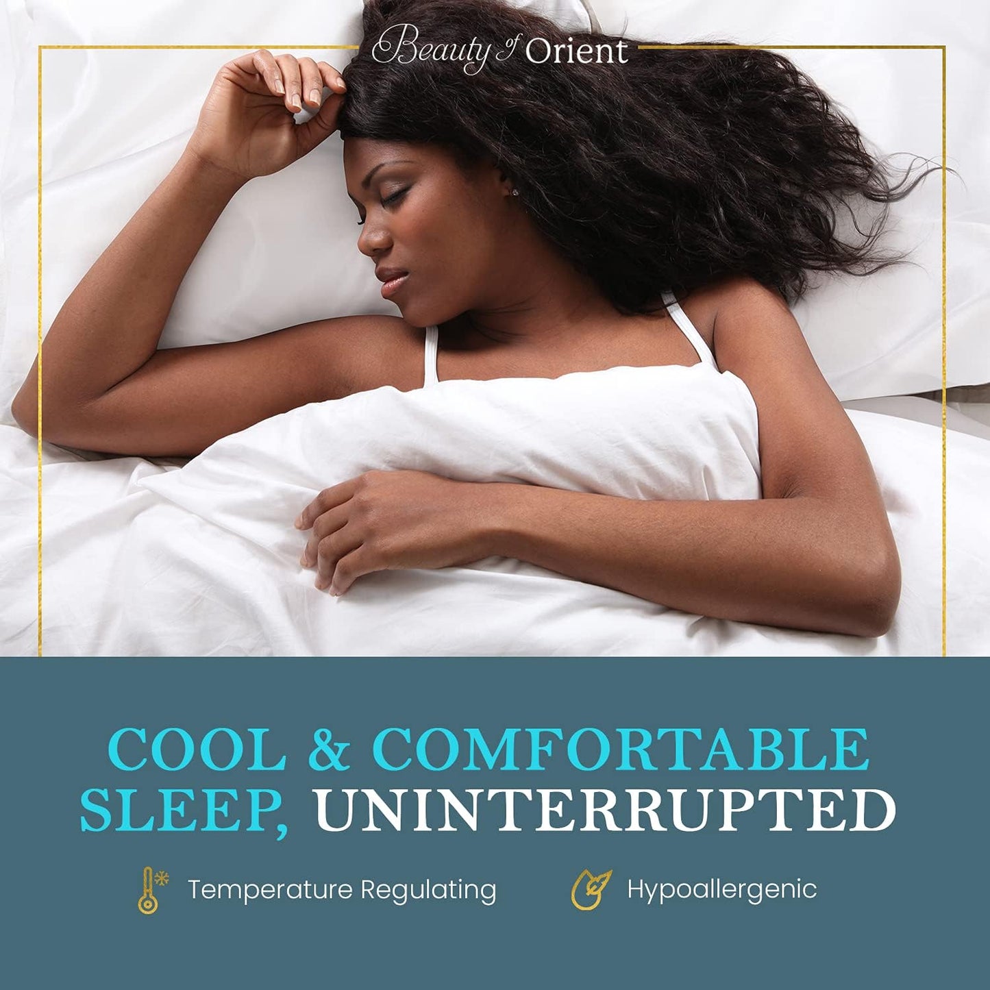 25 Momme Premium Mulberry Silk Pillowcase for Hair and Skin | Handcrafted Hypoallergenic & Anti-Acne Silk Pillow Cases with Zipper | King - 20" x 36", Champagne