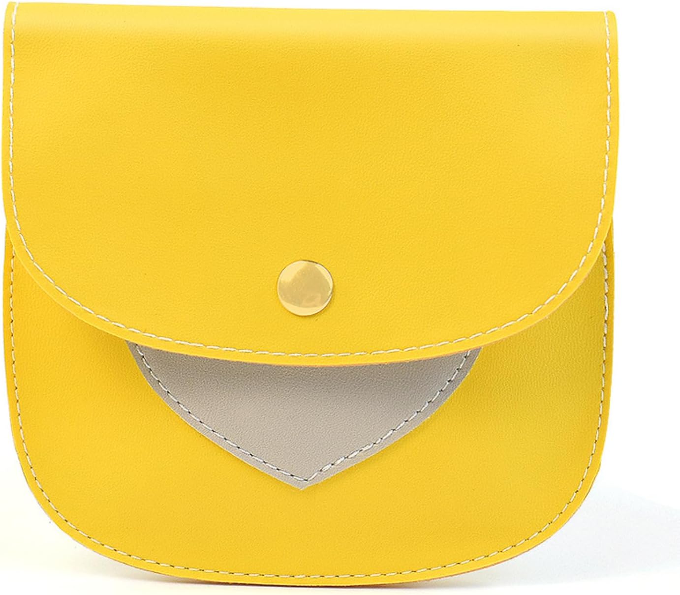 1Pcs Leather Sanitary Napkin Storage Bag, Portable Period Kit Bag, Pad Pouch Tampon Sanitary Napkin Receptacle (Yellow)