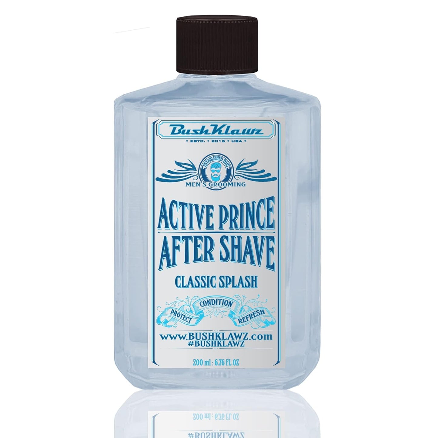 Classic Refreshing Cooling Soothing Barbershop After Shave Lotion Balm Toner Splash Active Prince Satisfy all Types of Viking Cannon Black Prime AfterShave Tonic Cologne