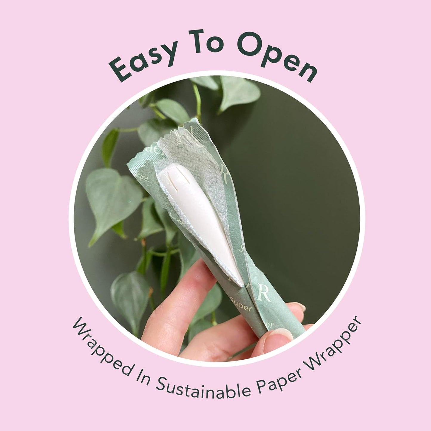 Rael Tampons, Compact Applicator - Made with Organic Cotton, Moderate Absorbency, BPA-Free, Chlorine Free, Leak Locker Technology (36 Count, Regular)