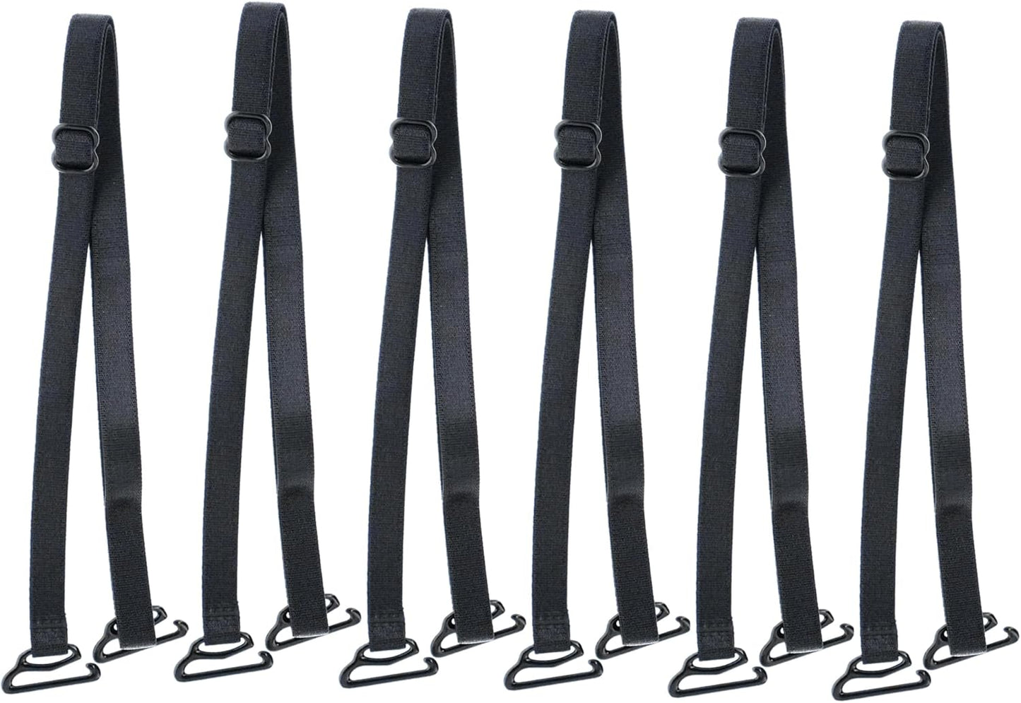 Magicmode 3 Pairs Bra Strap Replacement Elastic Adjustable Removable Multi Color