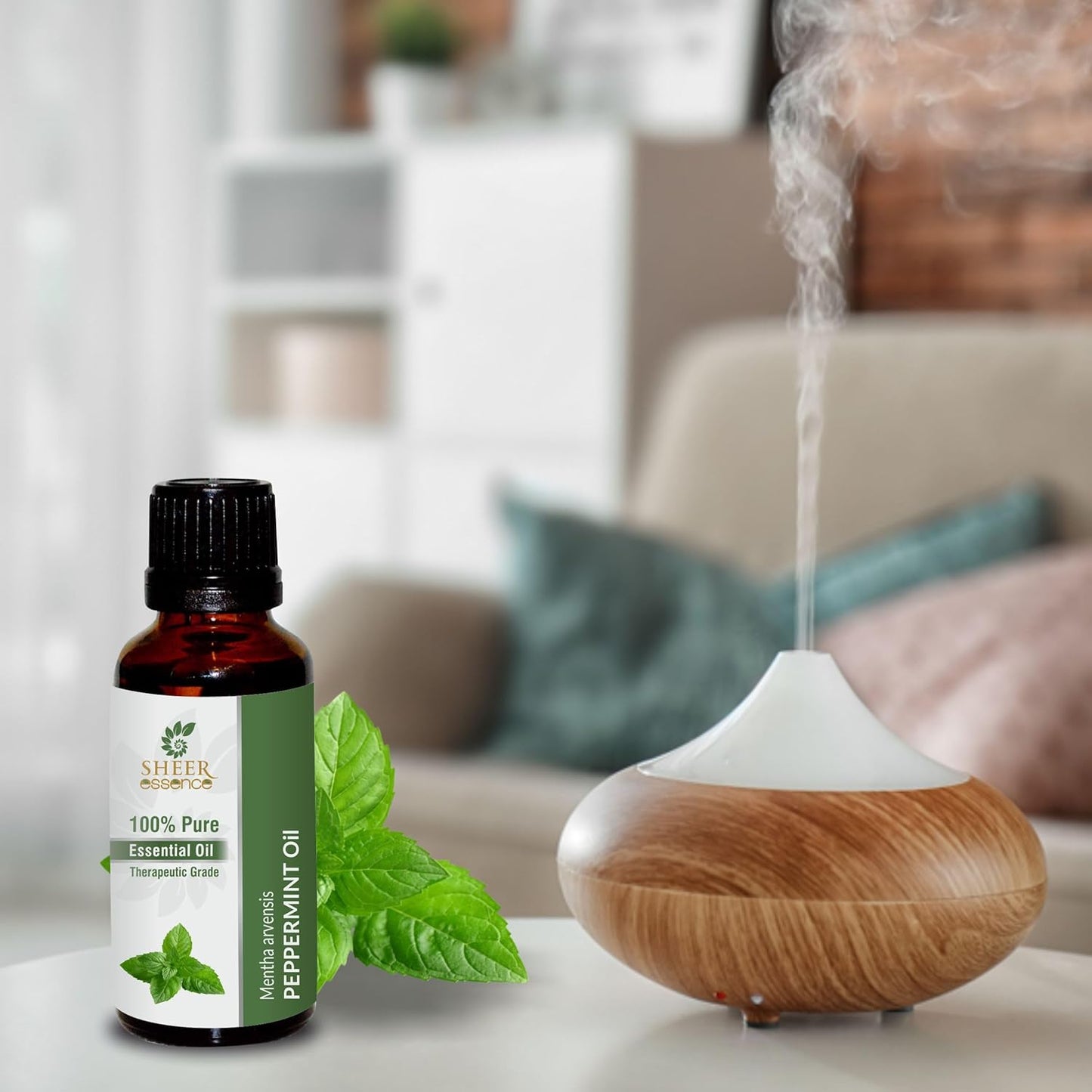 Peppermint Oil -(Mentha Arvensis)- Essential Oil 100% Pure Natural Undiluted Uncut Therapeutic Grade Oil 33.81 Fl.OZ