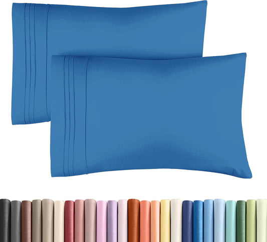 Queen Pillow Cases Set of 2 - Ultra Soft Hotel Quality Pillowcase Covers - Comfy, Cozy & Wrinkle Free - Shrink, Stain & Fade Resistant - Machine Washable Pillow Protectors - 2 Piece Set - Royal Blue