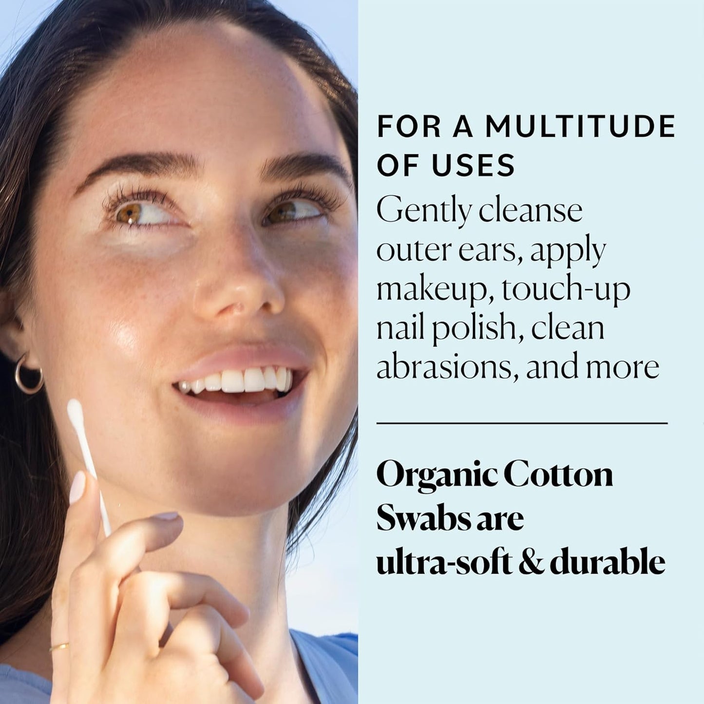Sky Organics - Organic Cotton Swabs, 1500 ct. - Ultra Soft Tips - Strong & Durable - Hypoallergenic - Chlorine Free - Sustainable - Natural, Vegan & Cruelty Free - Skin Care & Self Care w ebook
