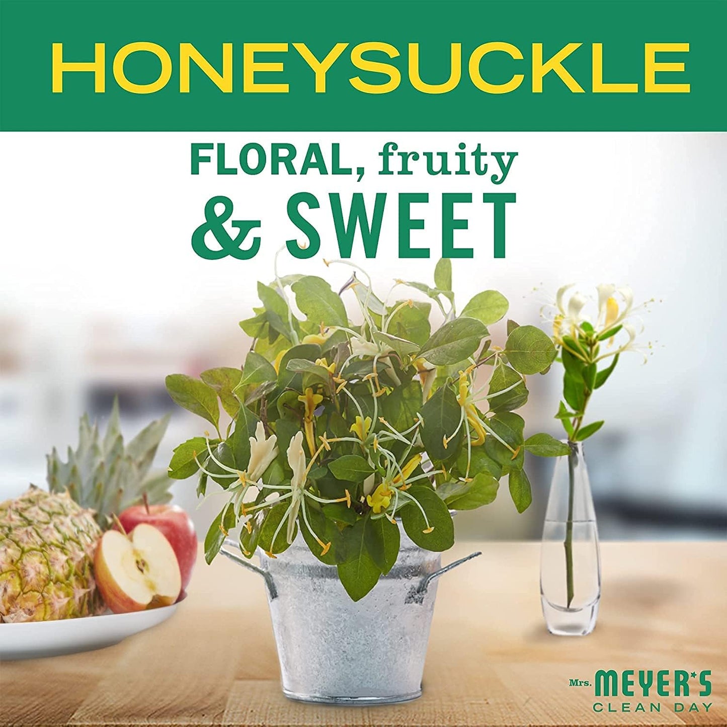MRS. MEYER'S CLEAN DAY Room Freshener - Honeysuckle (8 Fl Oz (Pack of 3))