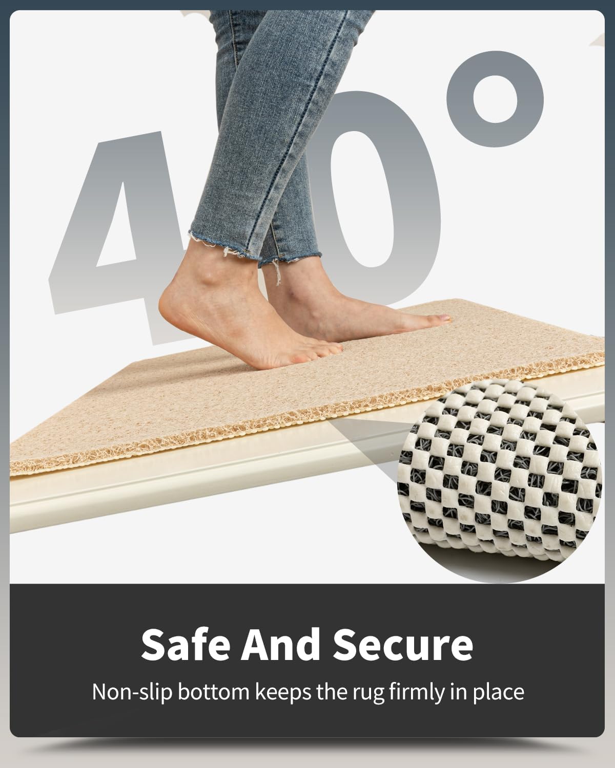 Non-Slip Bathtub Mat, 17x 30 Inch, Shower Mats for Bath Tub, PVC Loofah Bathroom Mats for Wet Areas, Quick Drying