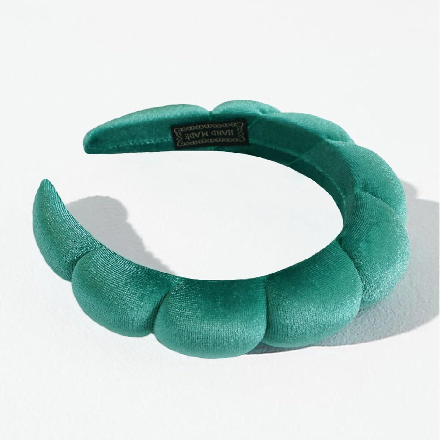 Ayesha Soft Velvet Headband for Women and Girls, Wrap Hairband for Washing Face, Shower, Makeup, Skincare, 1 Count (Pack of 1), Green