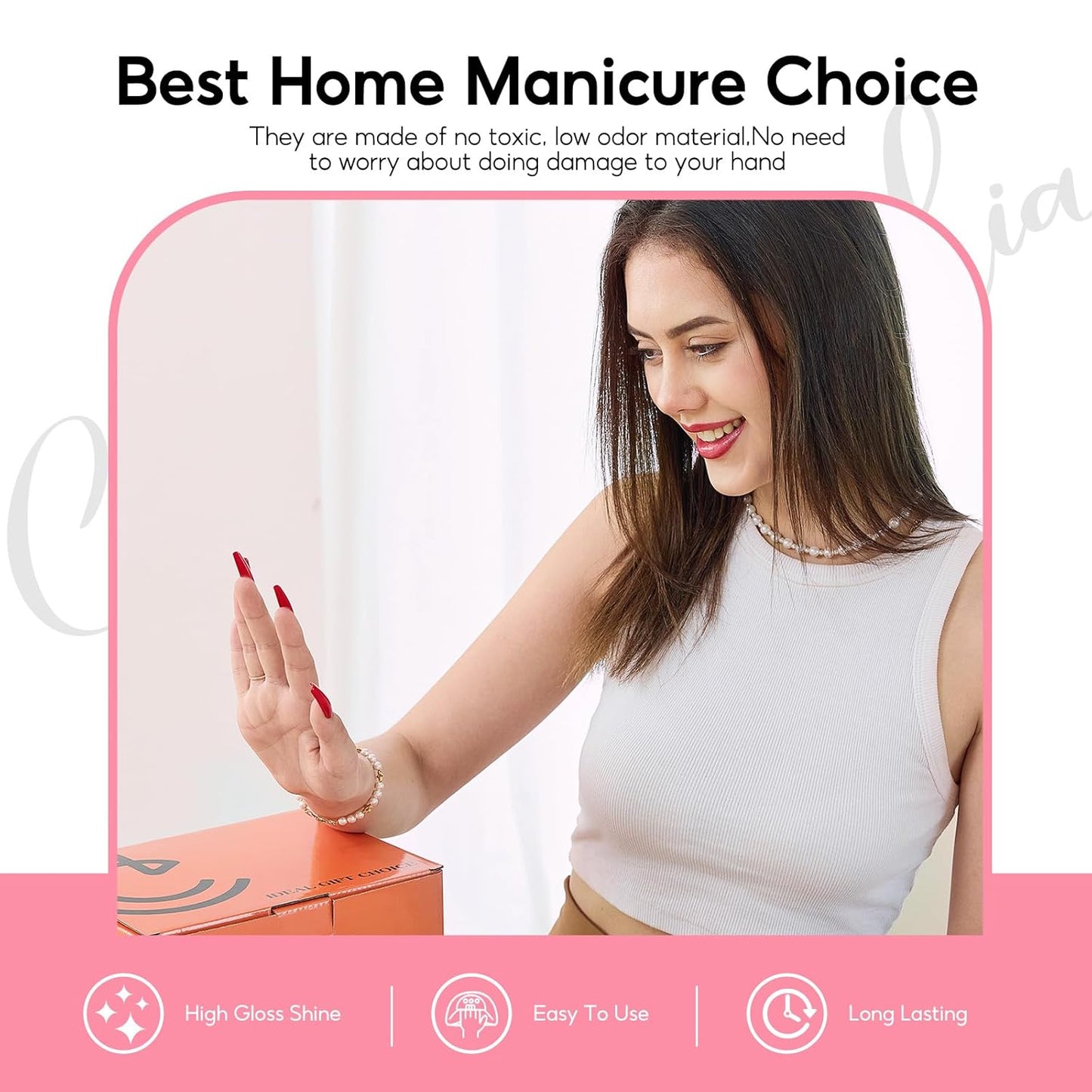 COSCELIA 40pcs Gel Nail Polish Set, 35 Colors Gel Polish with 5 Top Base Coat Red Nude Pink Glitter All Seasons Colors Nail Art Manicure Kit Salon DIY at Home Gifts for Women