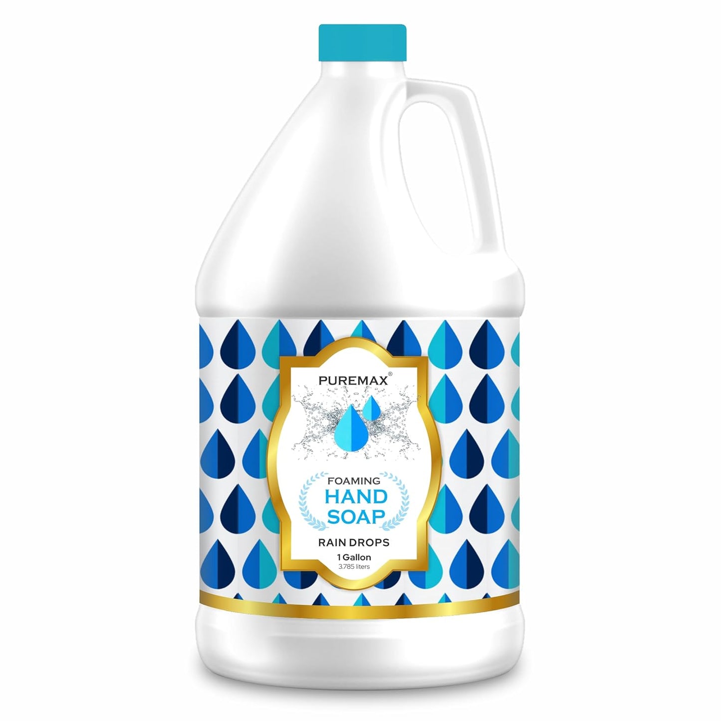 Foaming Hand Soap Refills with Essential Oils | Rain Drops | Gentle, Moisturizing | Biodegradable Formula | Made in USA | 128 Fl Oz (1 Gallon) |