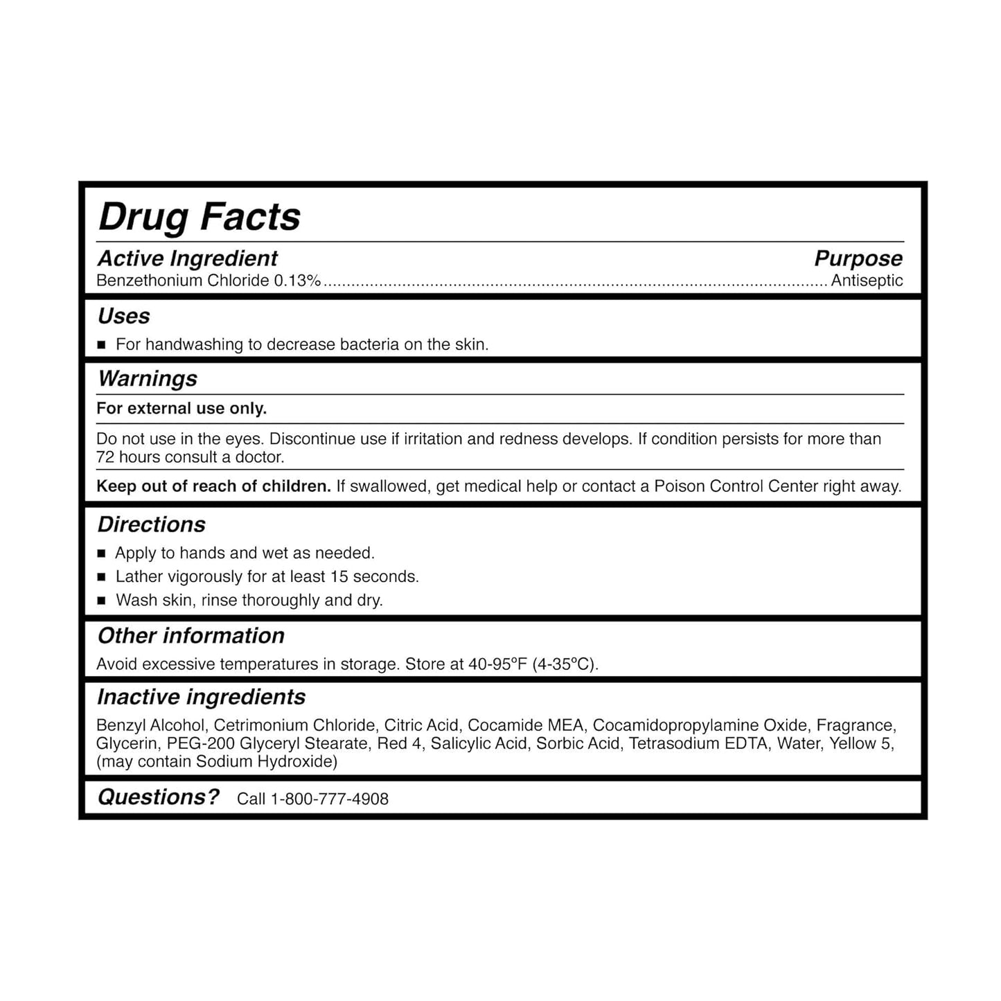 McKesson Antibacterial Liquid Hand Soap, 1 Gallon [Pack of 1] Refill, Clean Scent