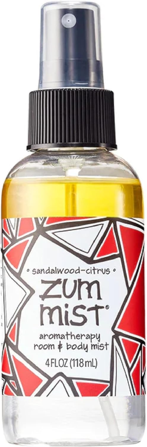 Indigo Wild Zum Mist Room & Body Spray - Aromatherapy Essential Oil Spray - Natural Body Mist & Room Spray - Sandalwood-Citrus Scent - 4 fl oz