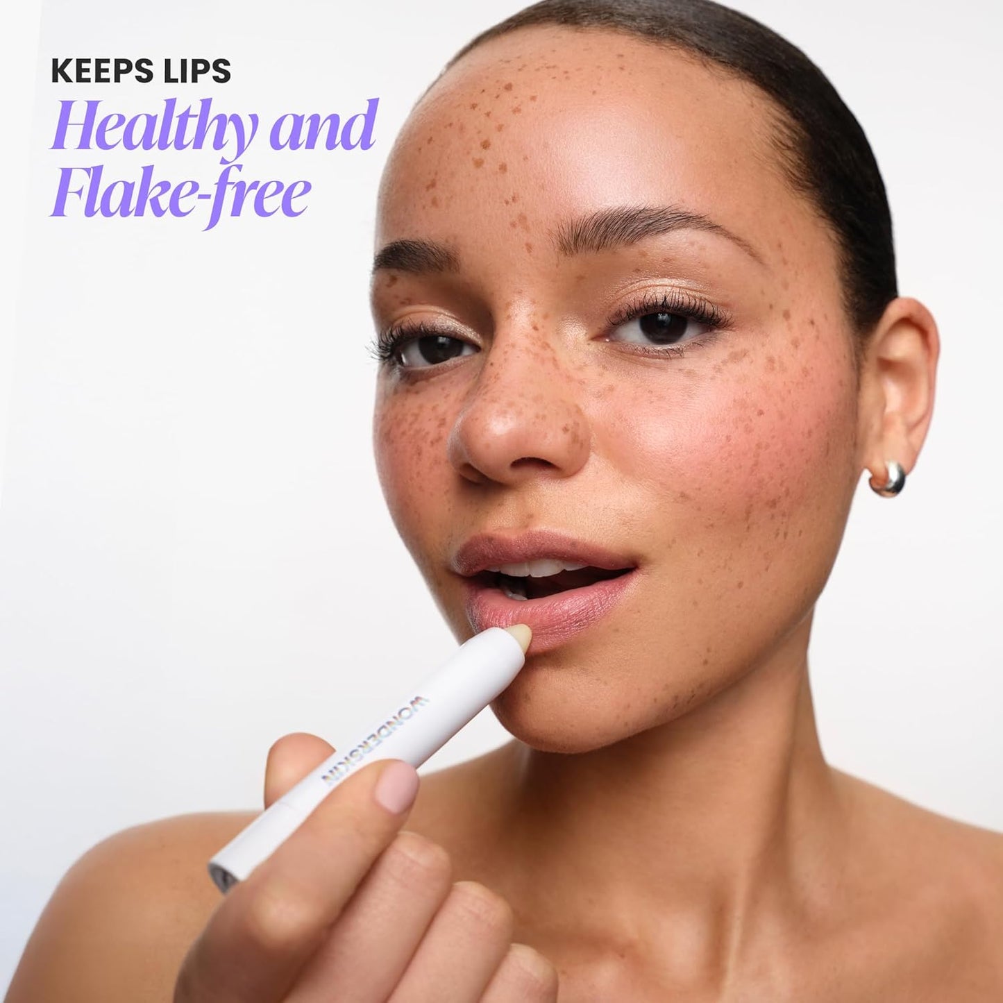 Wonderskin 3-in-1 Lip Scrub Exfoliator & Moisturizer, Lip Exfoliator Scrub, Hydrating Balm for Soft, Nourished, Flake-Free Lips with One-Step Prep, 0.10oz