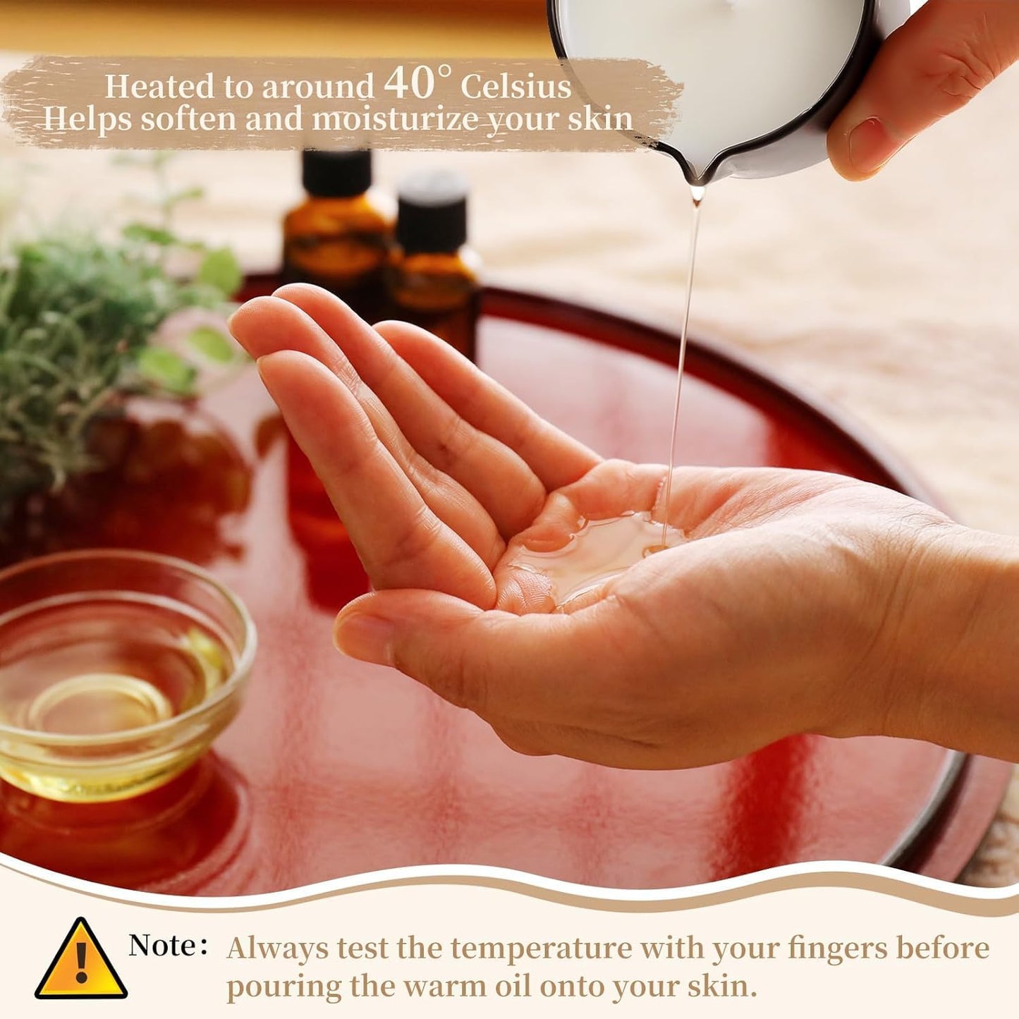 3 Pack Massage Oil Candles-18oz Low Temp Soy Candles 3 Scent Vanilla, White Tea, Coconut Body Oil Relaxing for Massage Therapy Spa Couples Gift