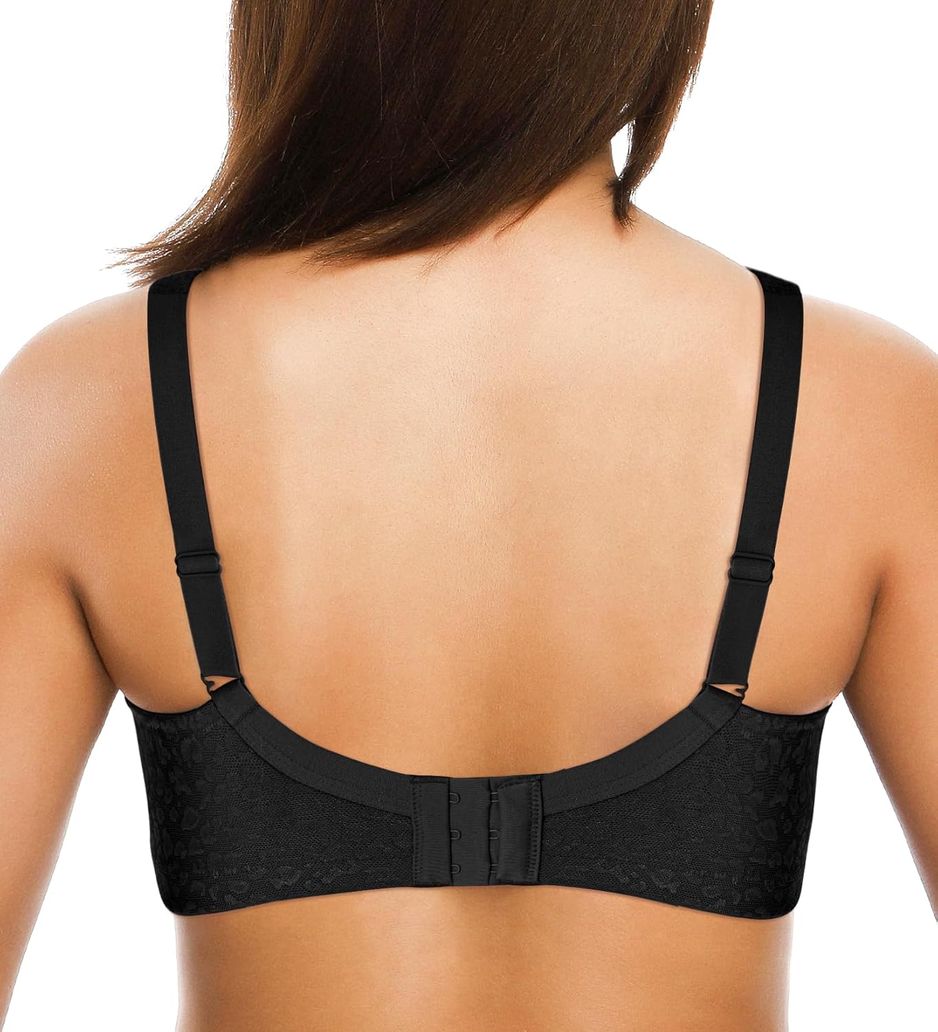 ZeroBound Women's Minimizer Bras Comfort Cushion Strap Wirefree Full Coverage Large Bust Non-Padded Bra