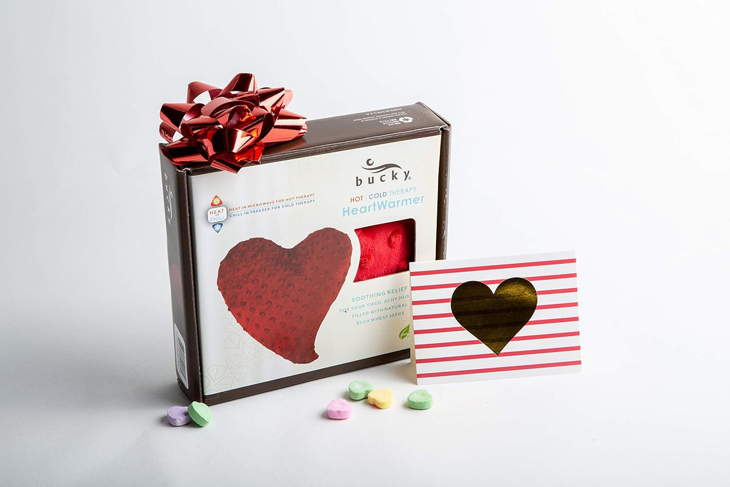 Bucky Heartwarmer-Mini Hot&Cold Therapy Pad, Red, Small