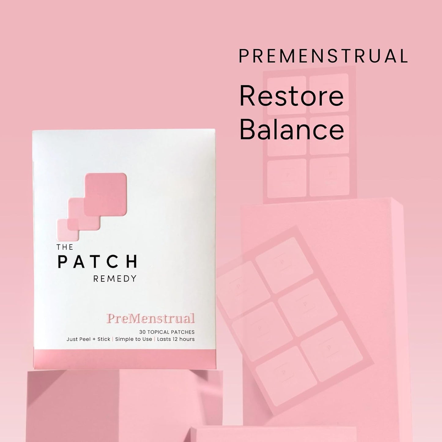 Pre Menstrual Patch | Chasteberry, Magnesium, Evening Primrose, Dong Quai, B6 & Vitamin E | 30 Patches