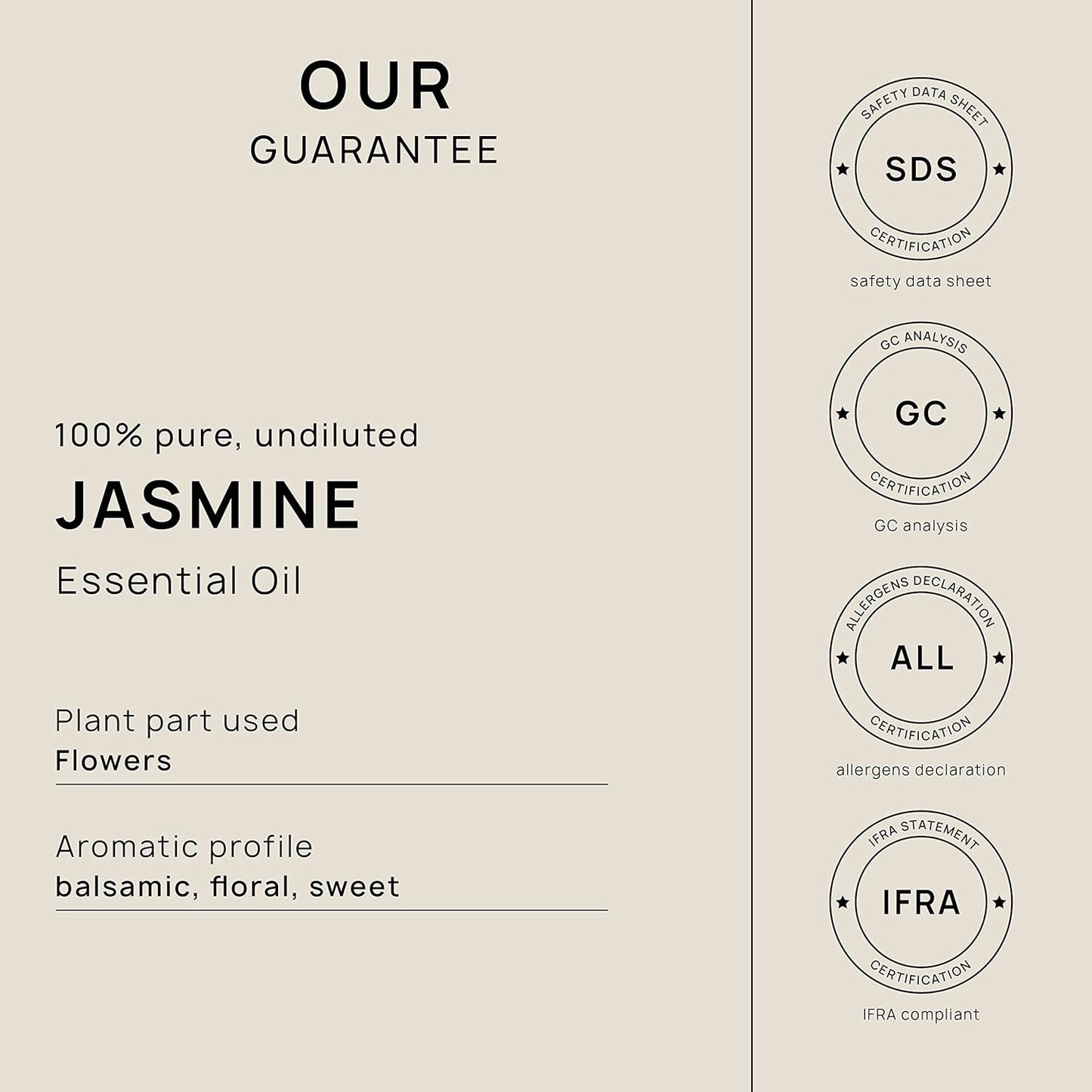 VINEVIDA Jasmine Essential Oil 4 oz - Undiluted Candle Scent DIY Scents for Candlemaking Bulk Soap Making Safe Skin, 7.18 Ounces, 120.0 milliliters, 4.0 Fl Oz, 1