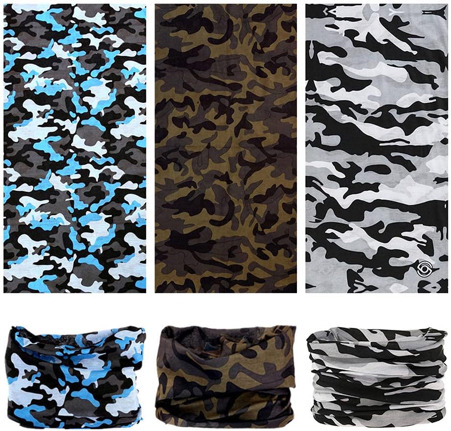 Headband Neck Gaiter Head Wrap Headwear Face Mask Magic Scarf Bandana for Men and Women