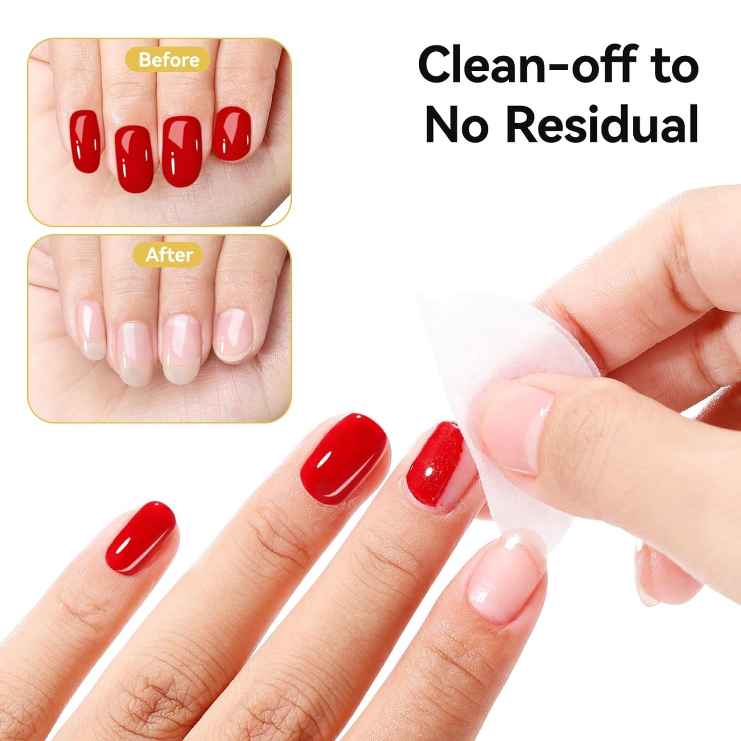 Nail Polish Remover, Non-acetone Fingernail Polish Remover Built-in Push-Down Pump, No Toxic, Rich in VE Non-Drying, 5-10s Fast Gentle Removal for Regular Nail Polishes, 5.46 fl. oz