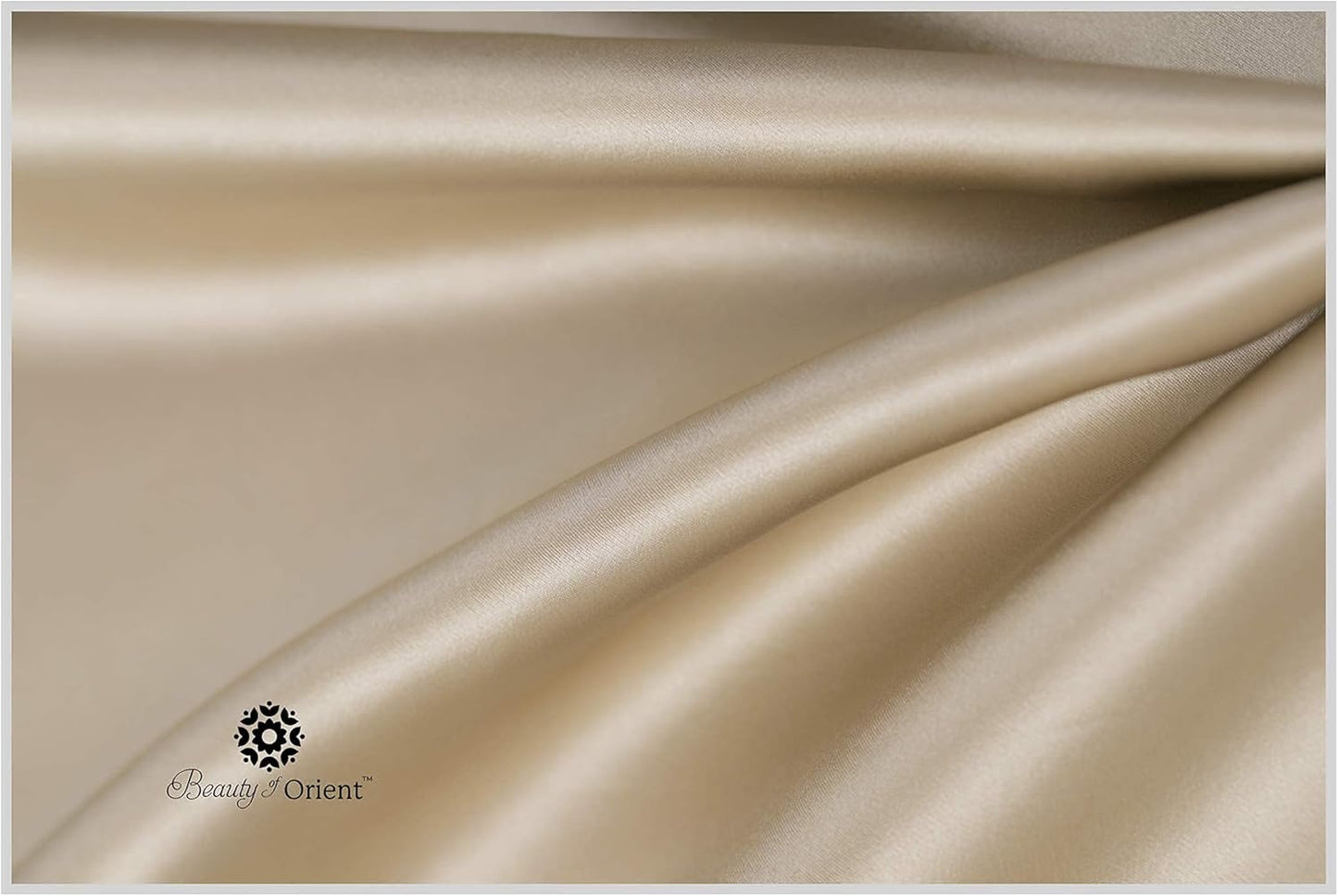 25 Momme Premium Mulberry Silk Pillowcase for Hair and Skin | Handcrafted Hypoallergenic & Anti-Acne Silk Pillow Cases with Zipper | Queen - 20" x 30", Champagne